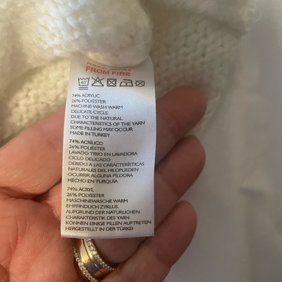 Urban Outfitters Kai White‎ cropped cardigan boxy cardigan size Small petite - Picture 9 of 9